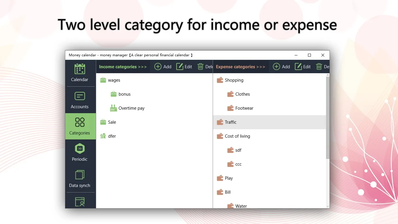 Money Manager Calendar - Spending, Budget screenshot 1