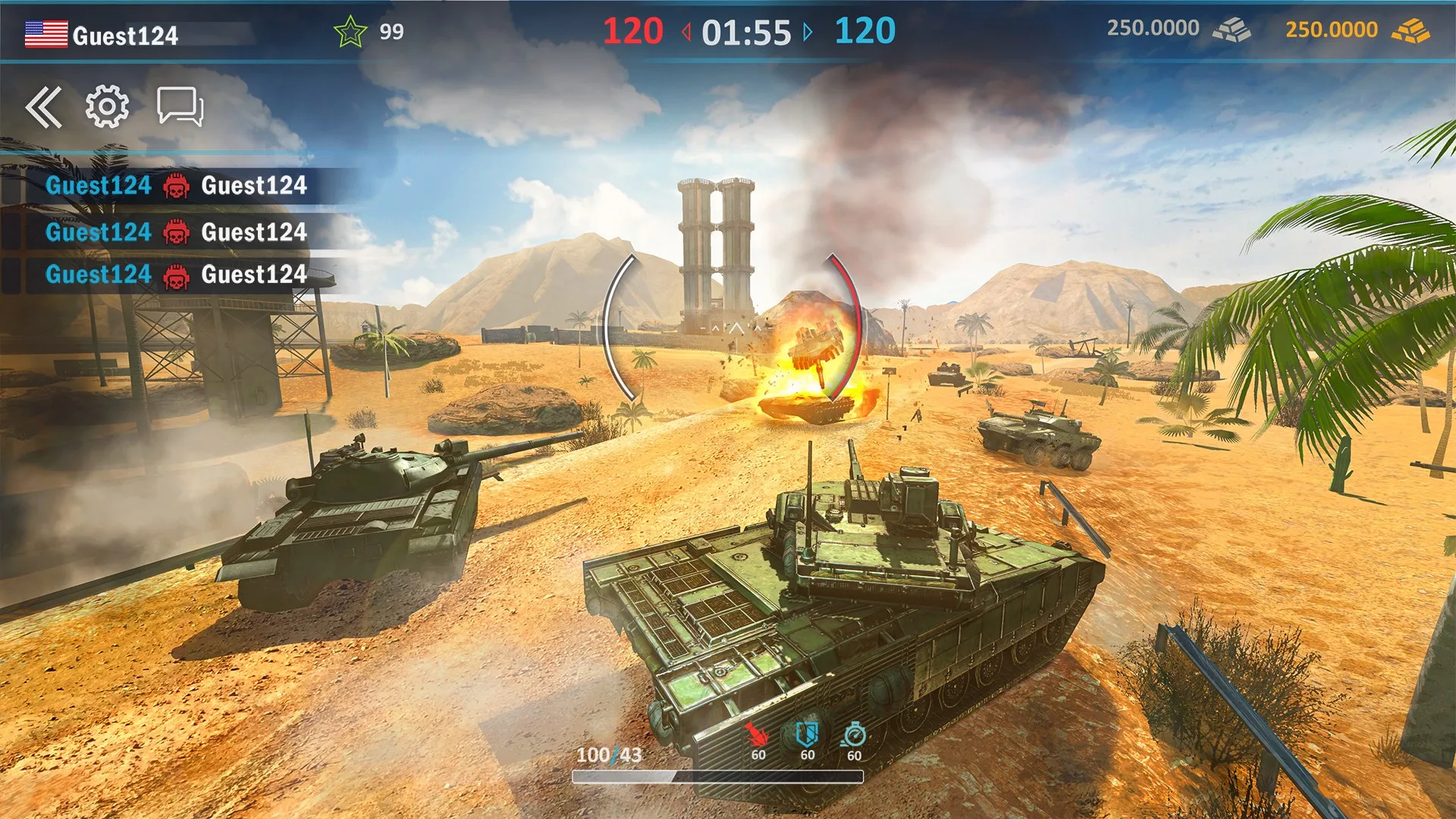Modern Assault Tanks：Танки Онлайн screenshot 3