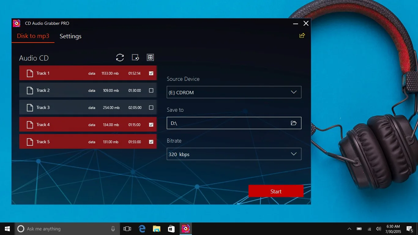 CD Audio Grabber PRO screenshot 2