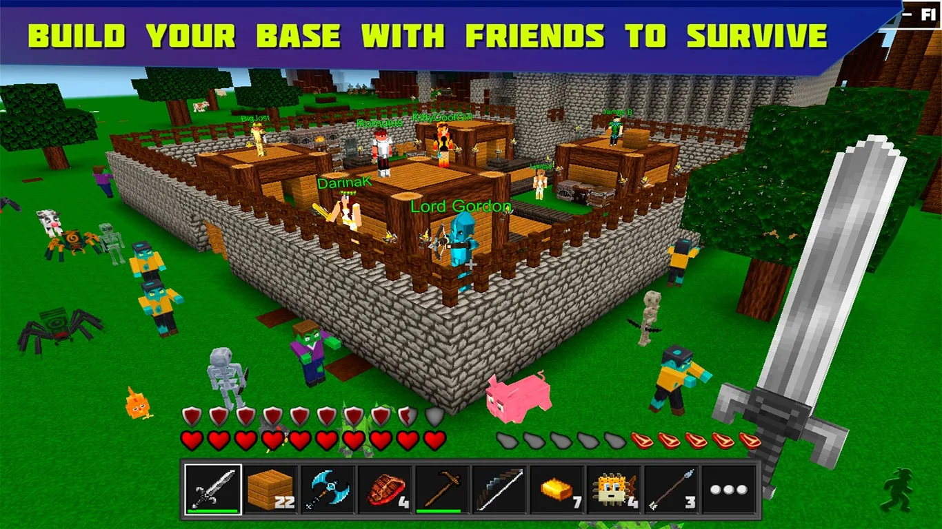 Planet of Cubes Блок Крафт screenshot 1