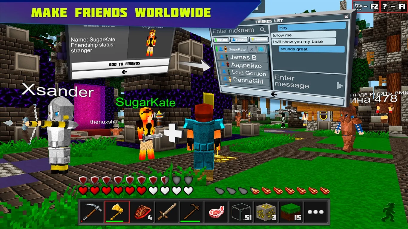 Planet of Cubes Блок Крафт screenshot 5
