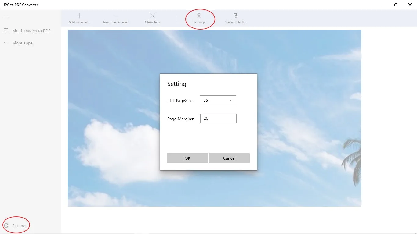 JPG to PDF Converter screenshot 1