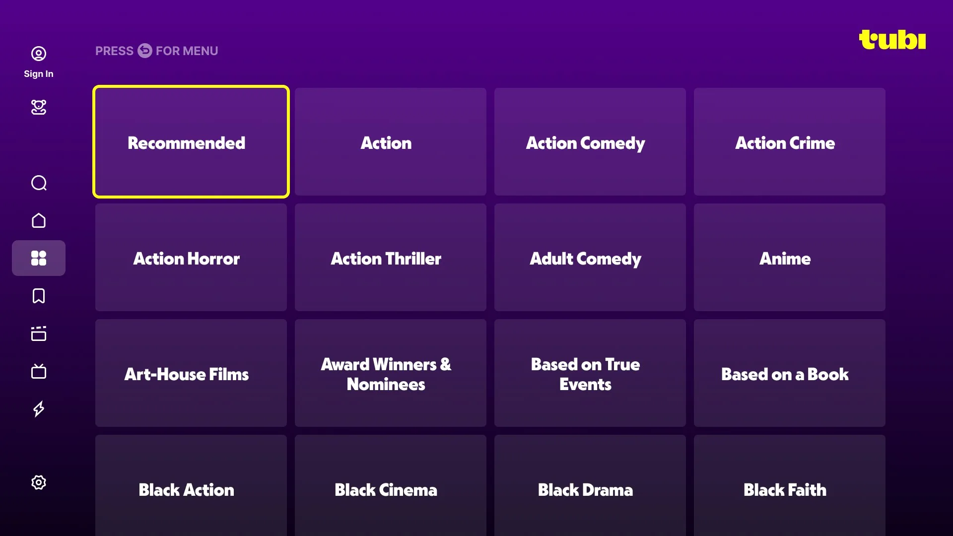 Tubi - Películas y series gratis screenshot 1