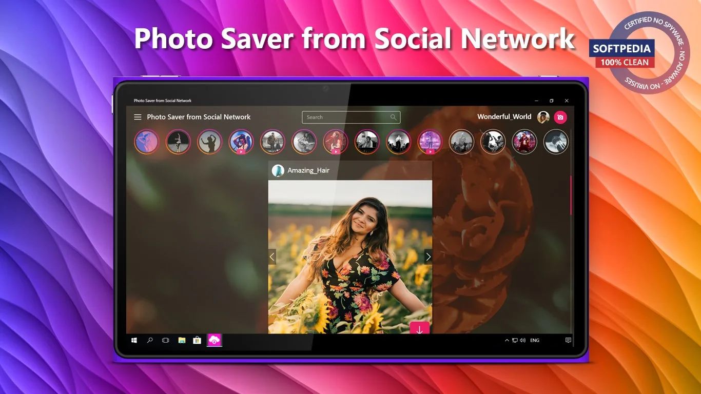 Photo Saver from Social Network screenshot 1