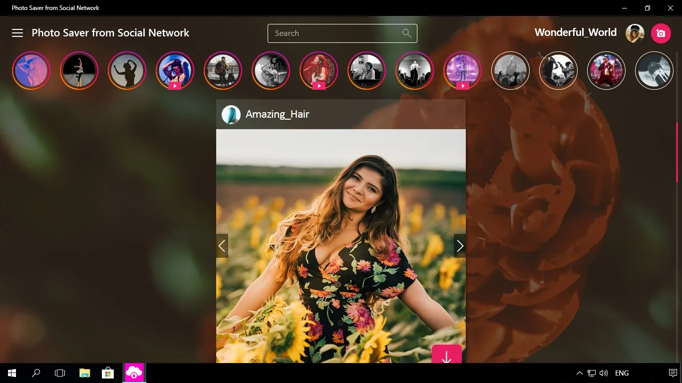 Photo Saver from Social Network screenshot 2
