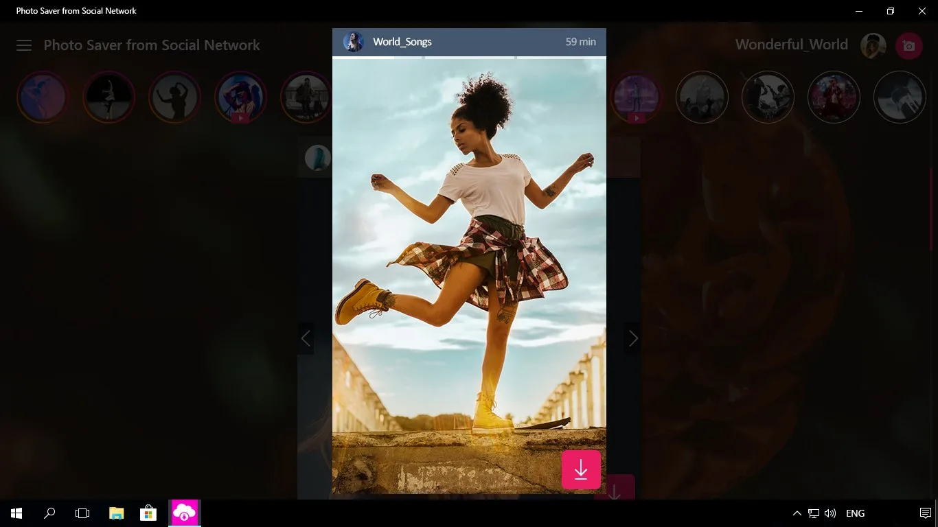 Photo Saver from Social Network screenshot 3