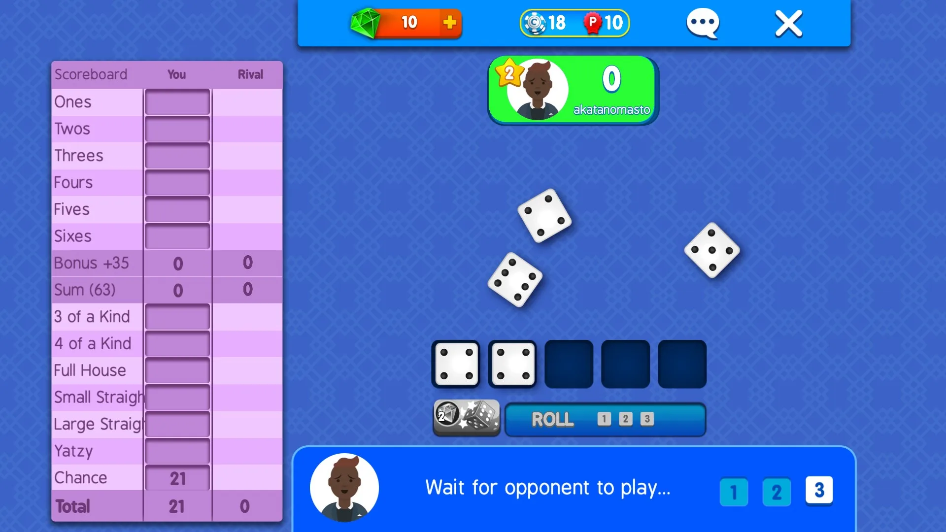 Yatzy Arena - кубик игральный screenshot 1