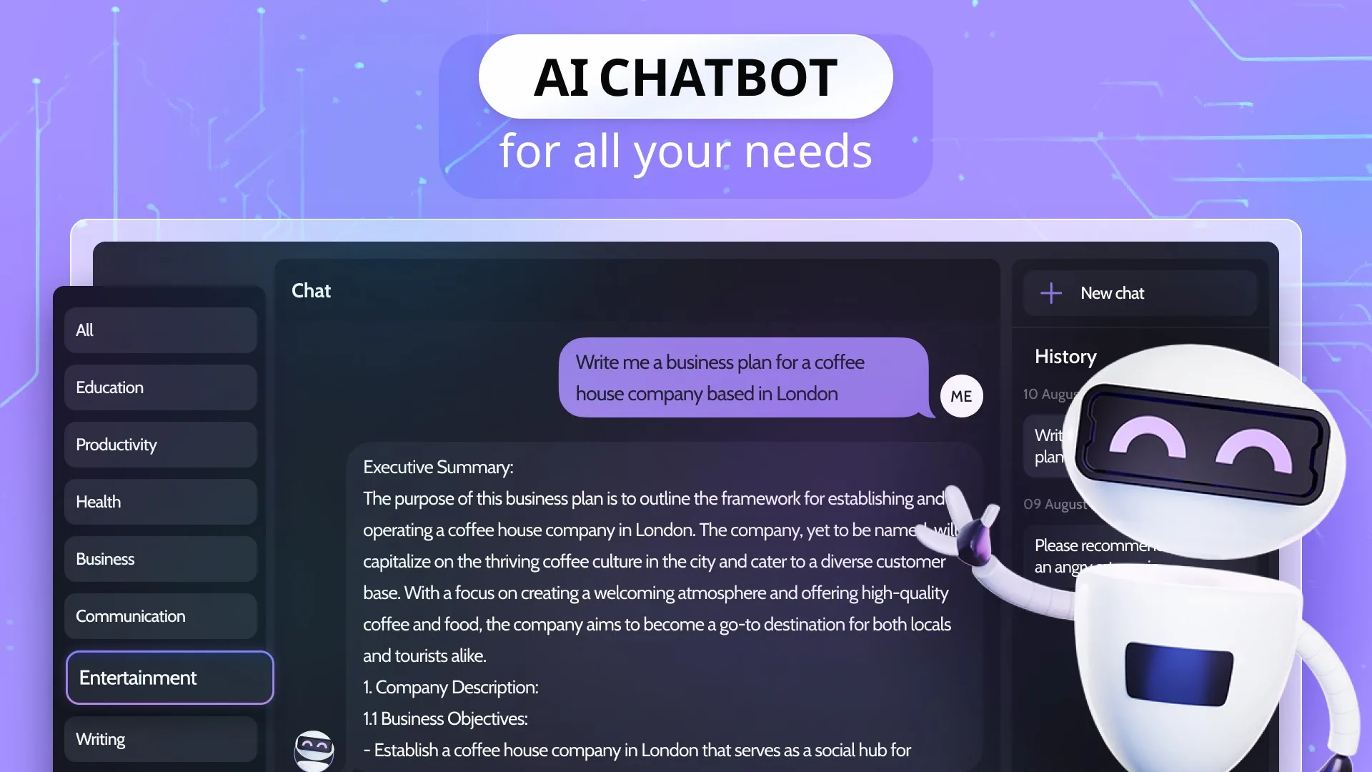 AI Chat Generator: Chatbot Assistant screenshot 1