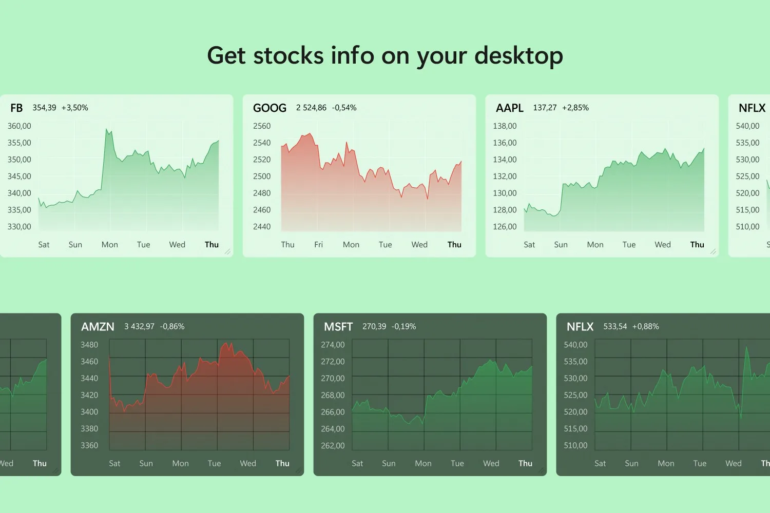 Swish (Stock Desktop Widget) screenshot 2