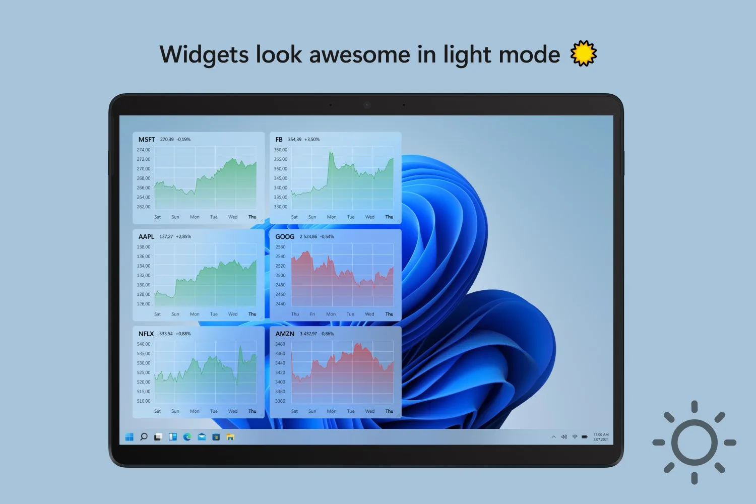 Swish (Stock Desktop Widget) screenshot 3