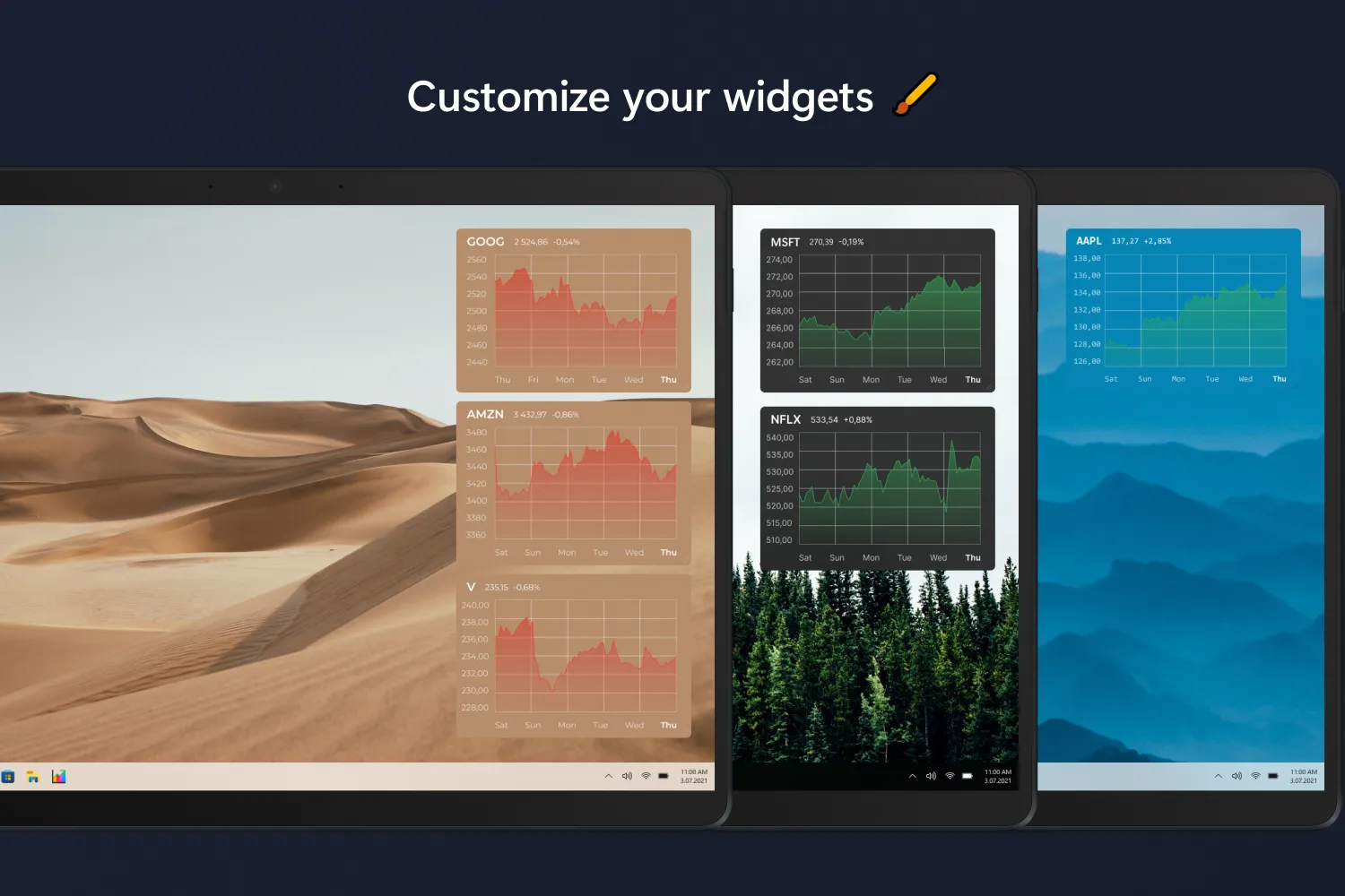 Swish (Stock Desktop Widget) screenshot 5