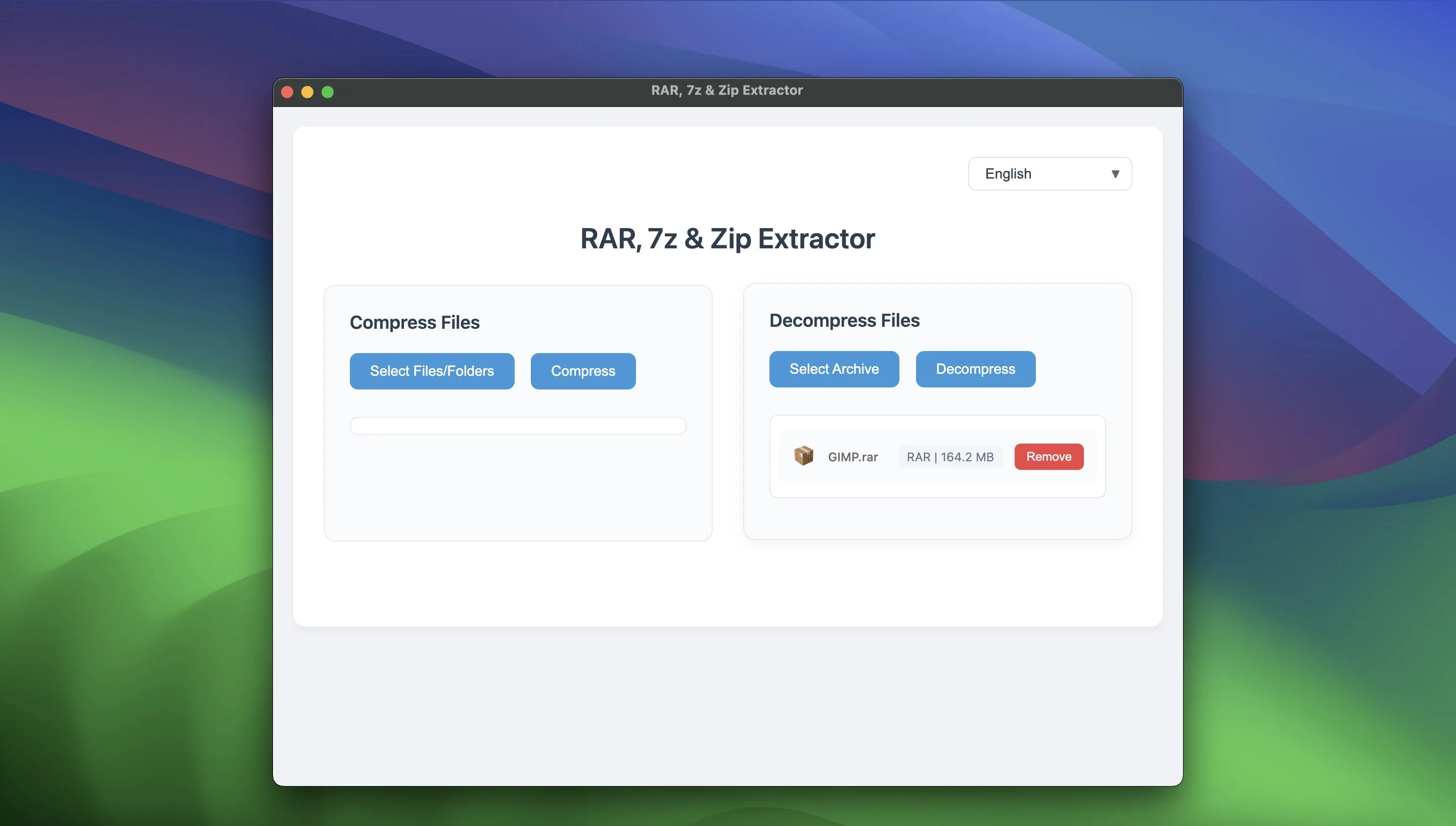 Extractor de RAR, 7z y Zip screenshot 1