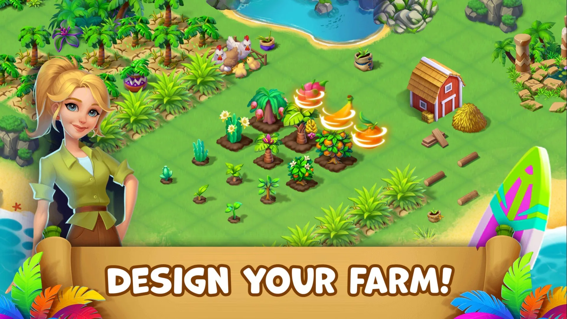 Tropical Merge Start Game screenshot 2