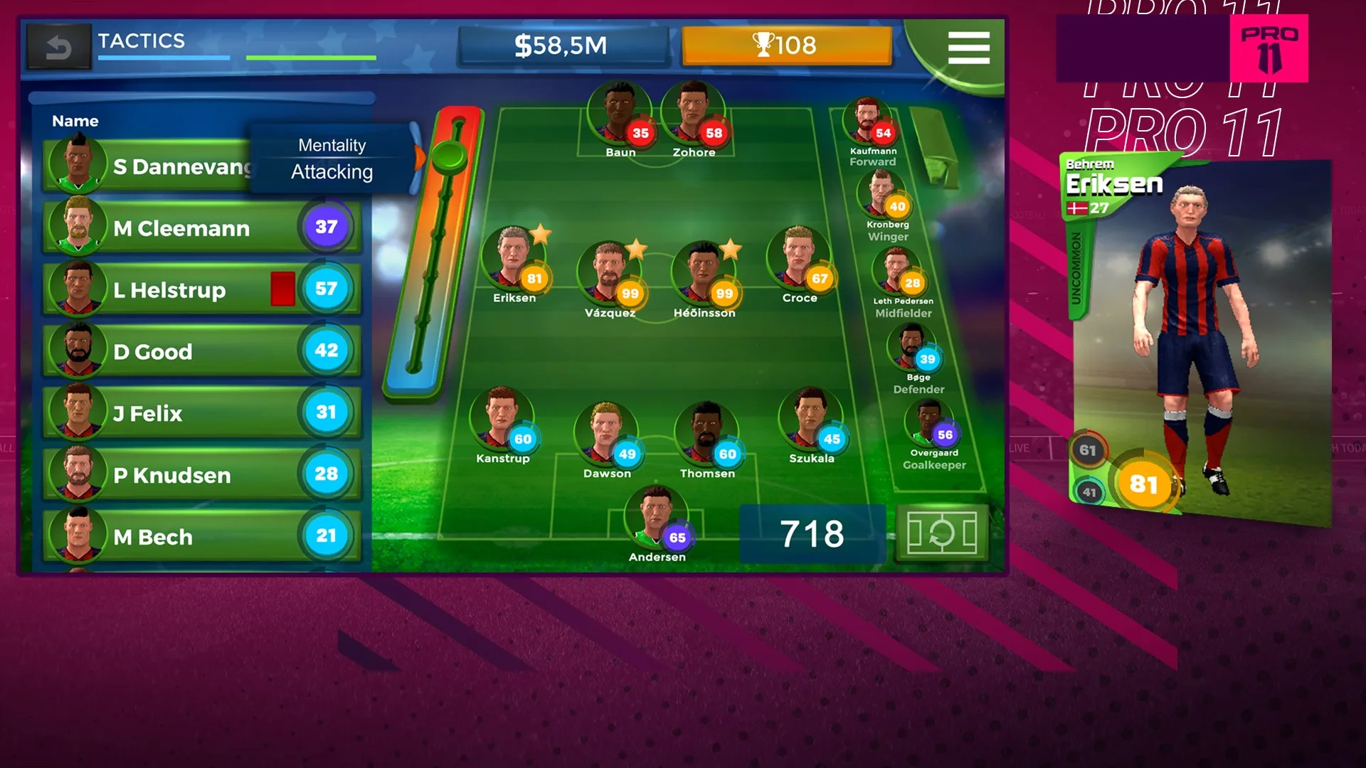 Pro 11 - Football Manager Game screenshot 3