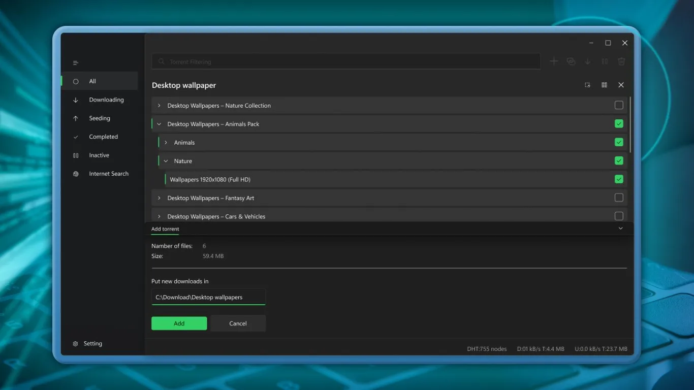 Torrent Manager screenshot 4