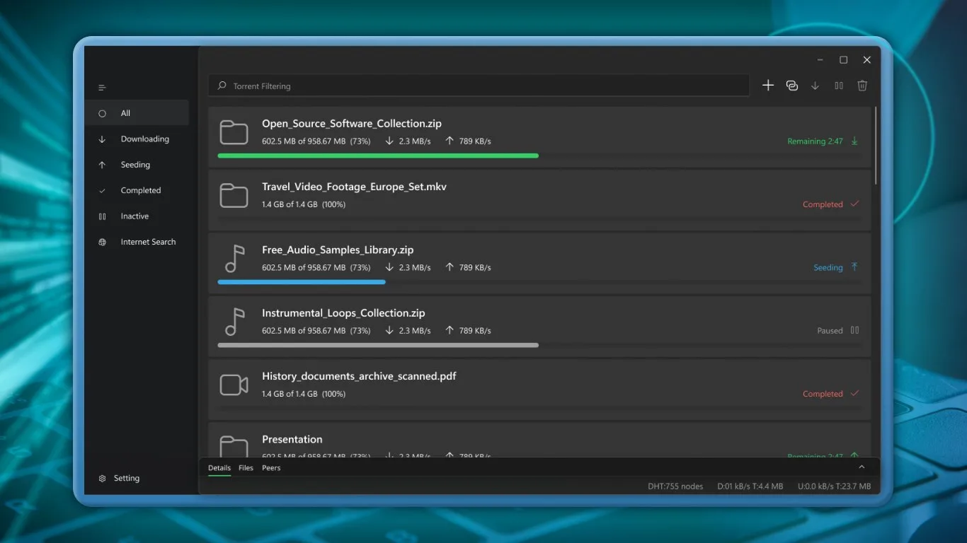 Torrent Manager screenshot 5