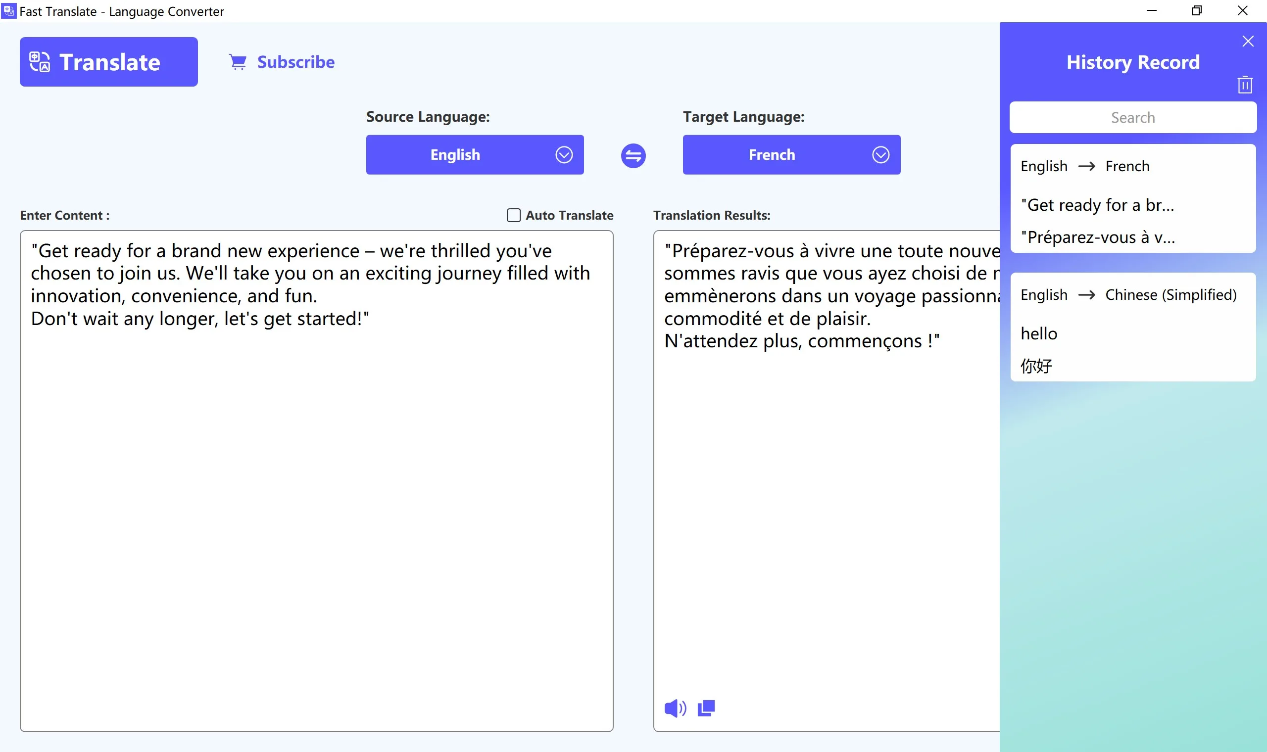 Fast Translate - Language Converter screenshot 1