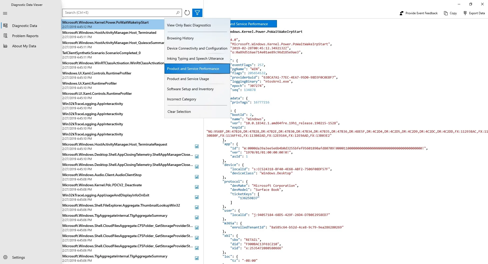 Засіб перегляду діагностичних даних screenshot 3