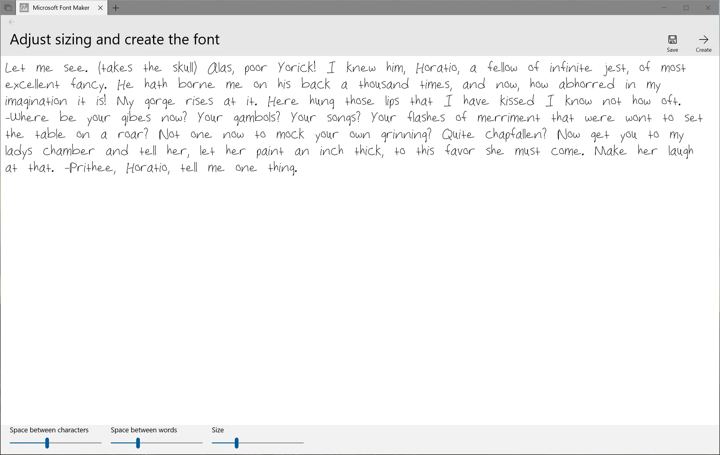 Microsoft Font Maker screenshot 3