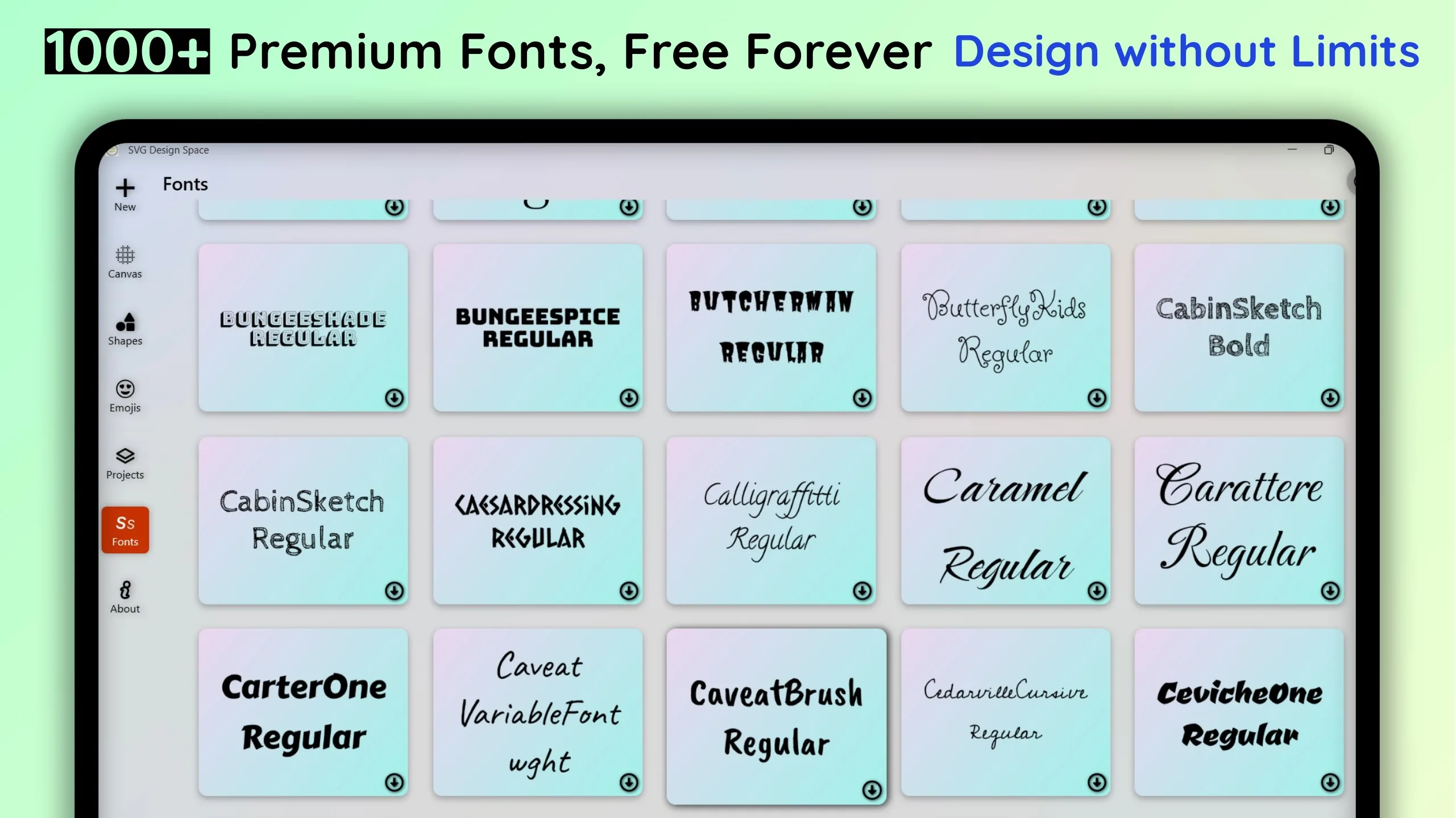 Design SVG Maker & Unlimited Projects, Fonts screenshot 4