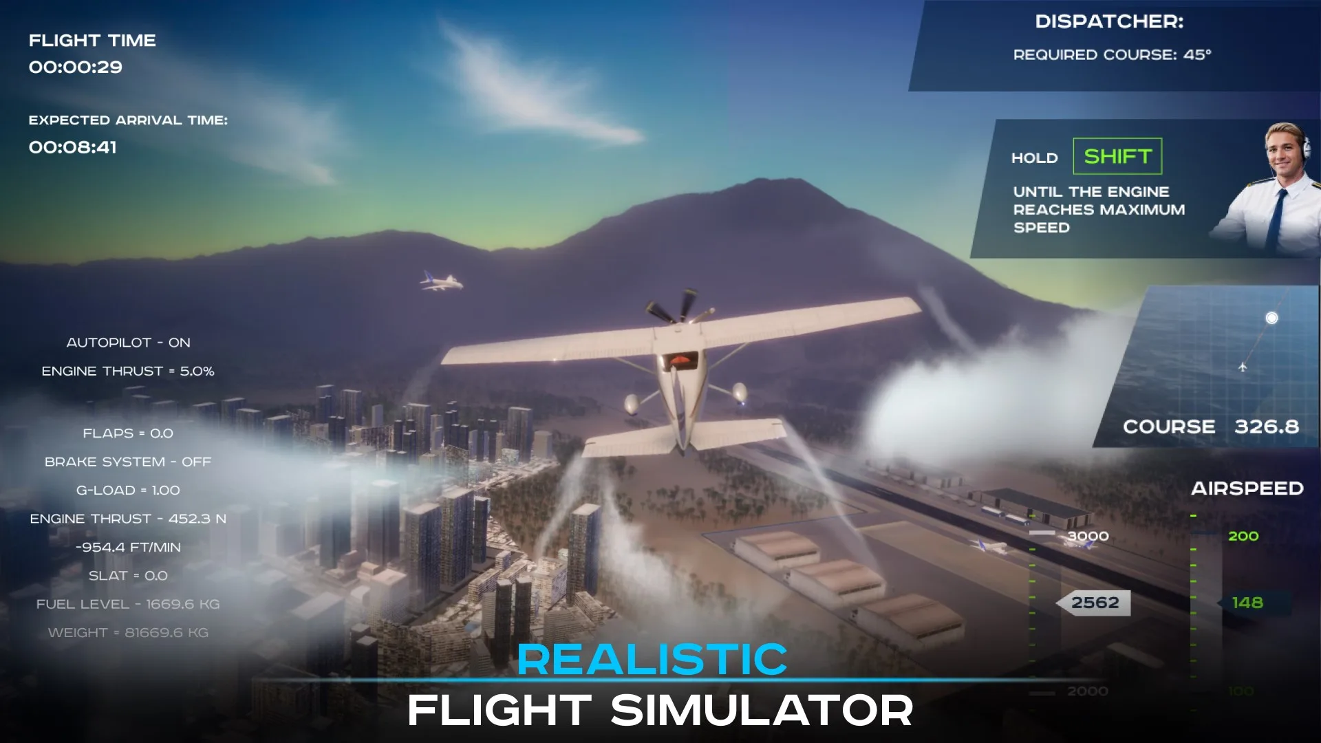 Pilot Simulator - Airplane Games screenshot 2