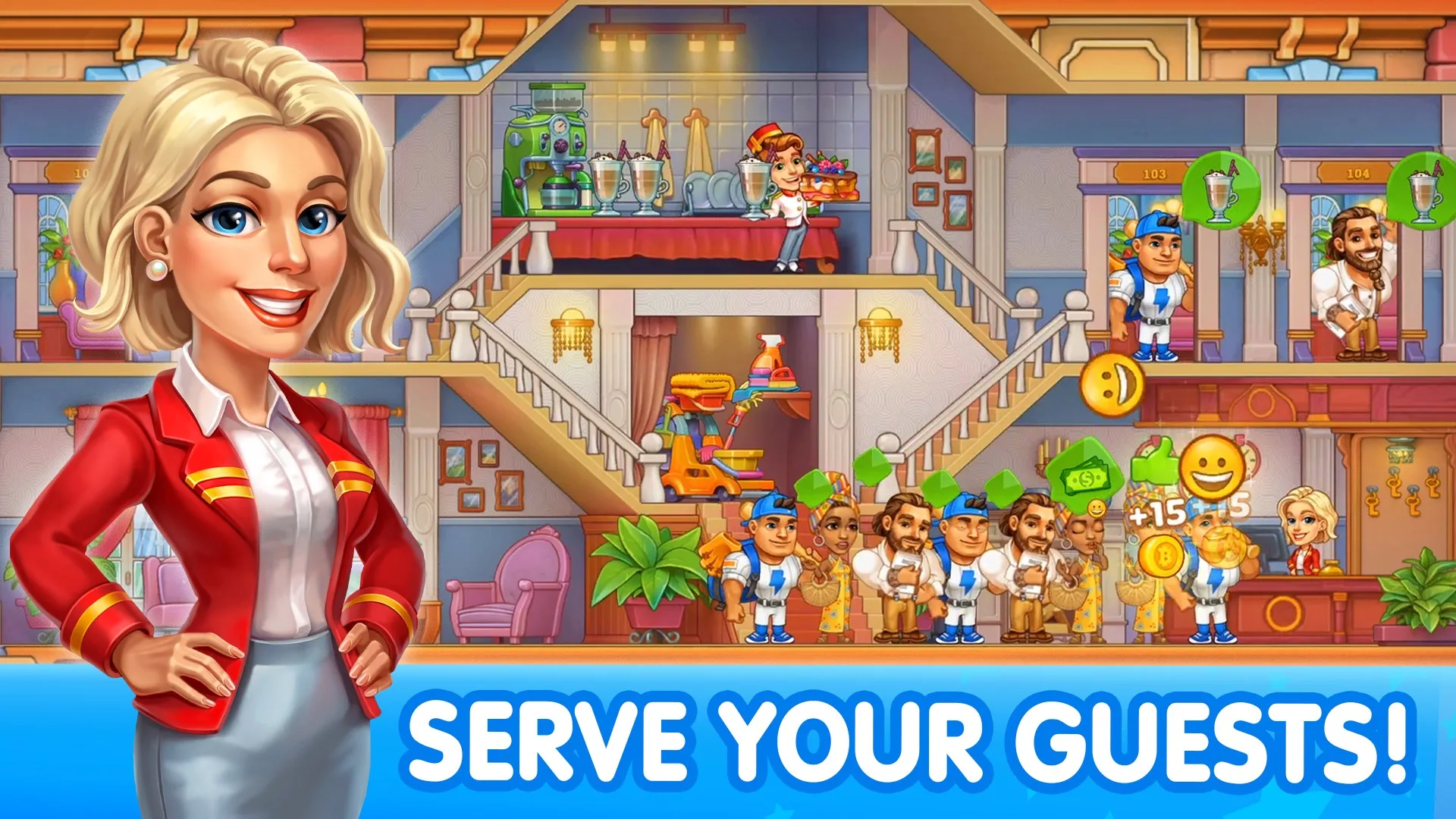Hotel Craze: Создай отель мечты screenshot 2