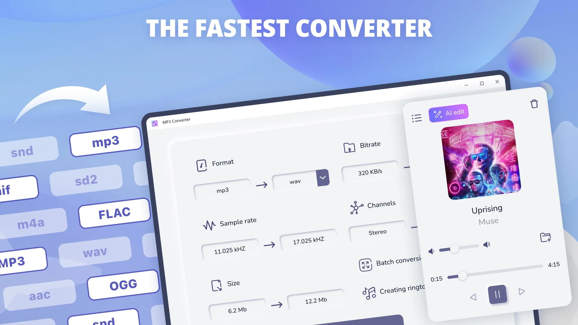 MP3 Audio File Converter — Ringtone Maker screenshot 1