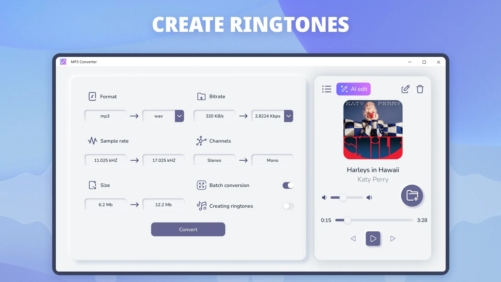 MP3 Audio File Converter — Ringtone Maker screenshot 4