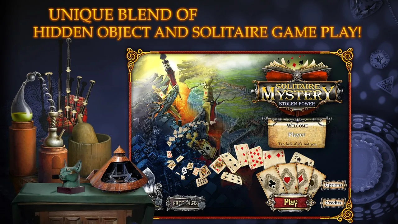 Solitaire Mystery: Stolen Power screenshot 2