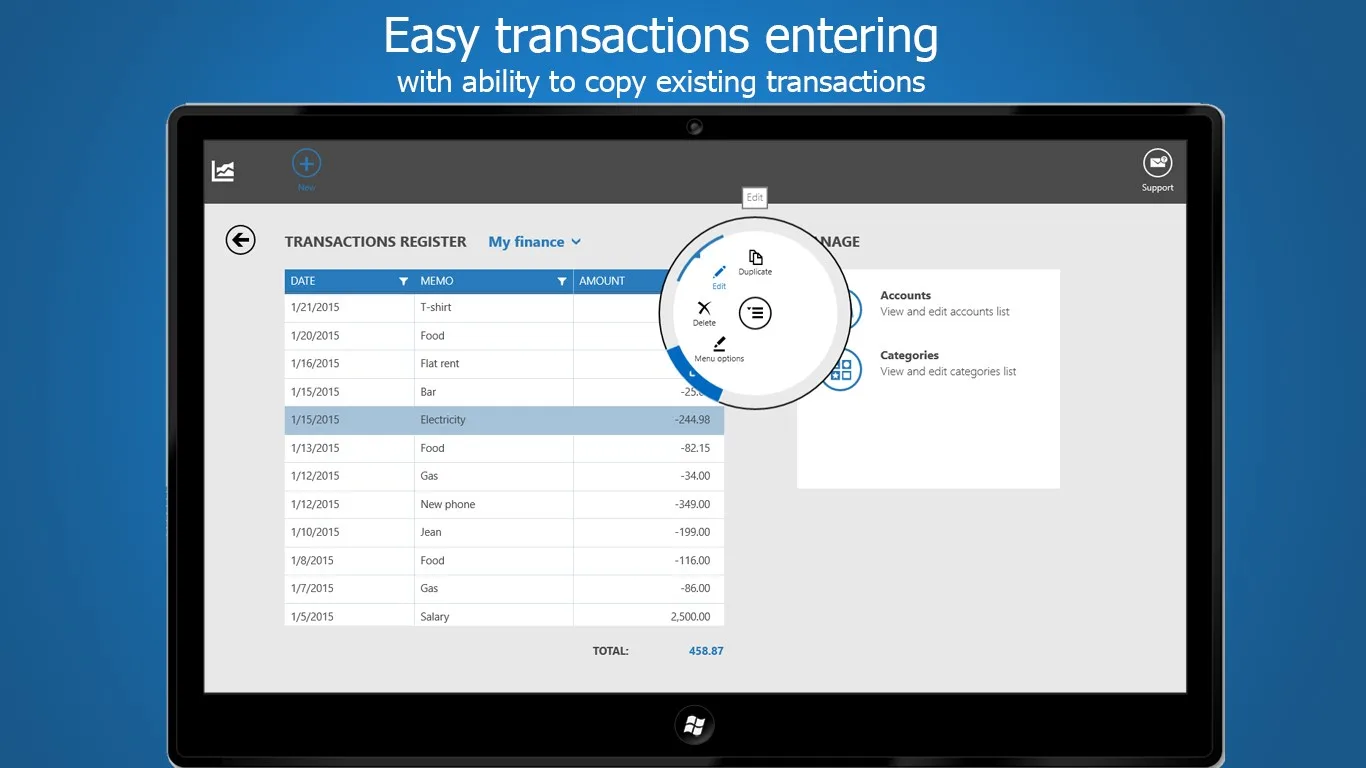 Moneygraph+ screenshot 4