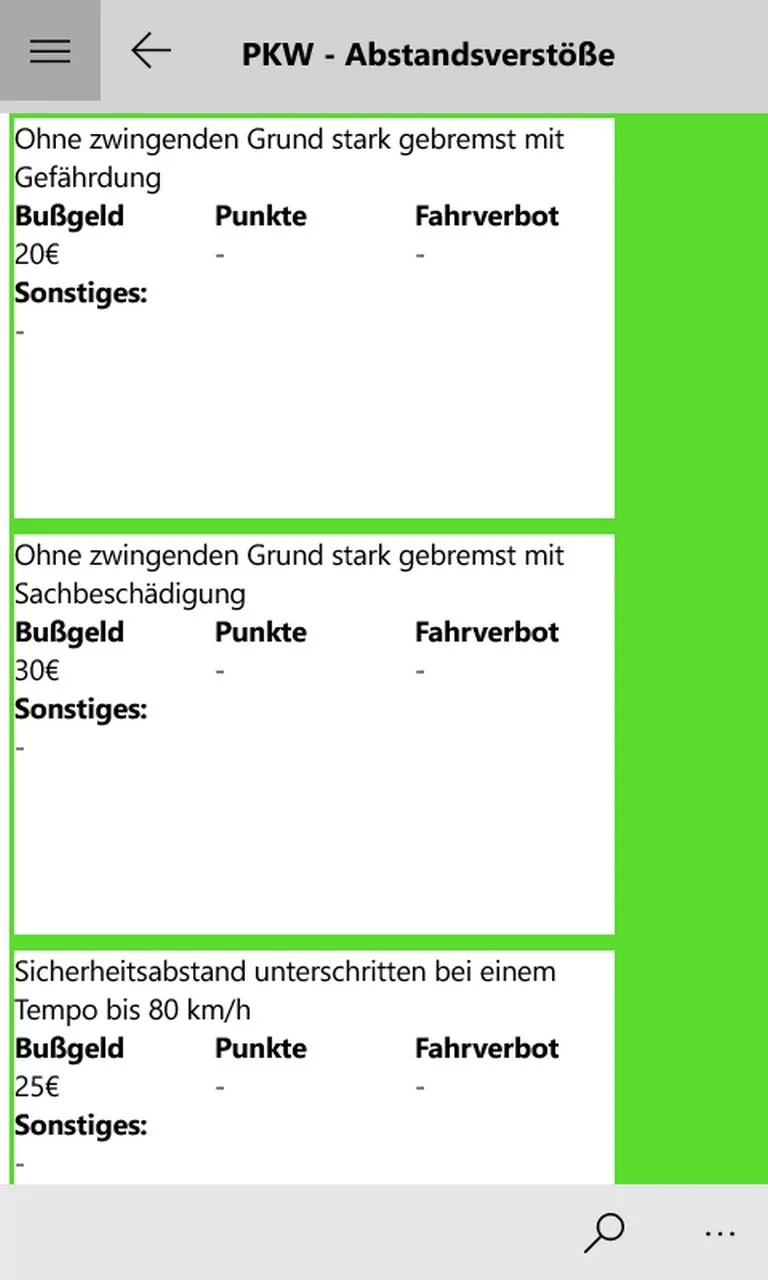 Bußgeldkatalog Gratis screenshot 1