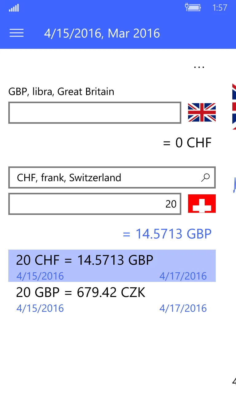 Exchange rates free screenshot 1