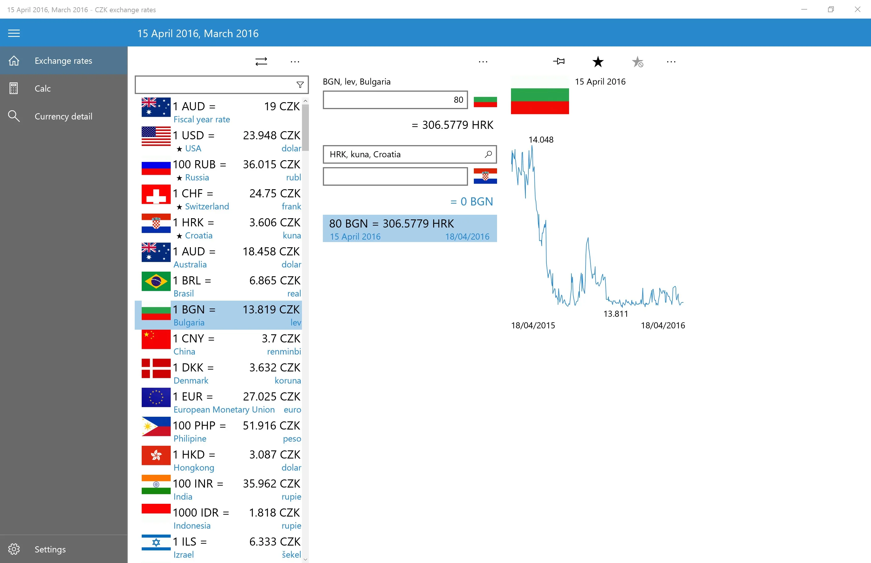 Exchange rates free screenshot 3