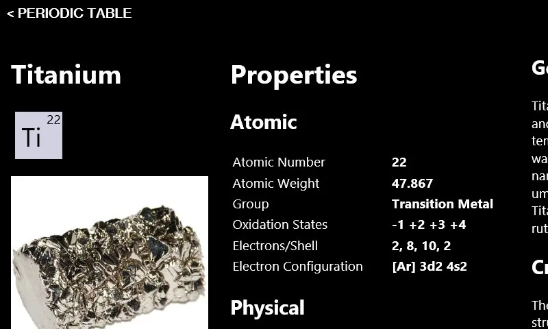 Periodic Table screenshot 1
