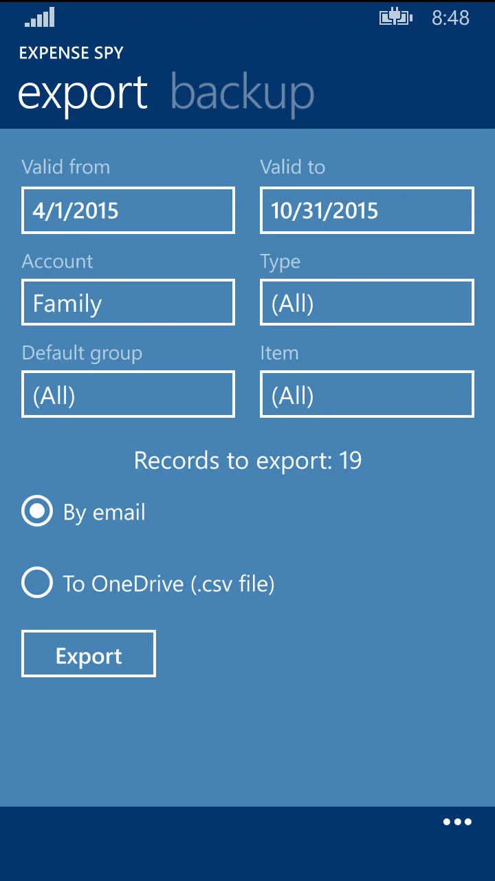 Expense Spy screenshot 4