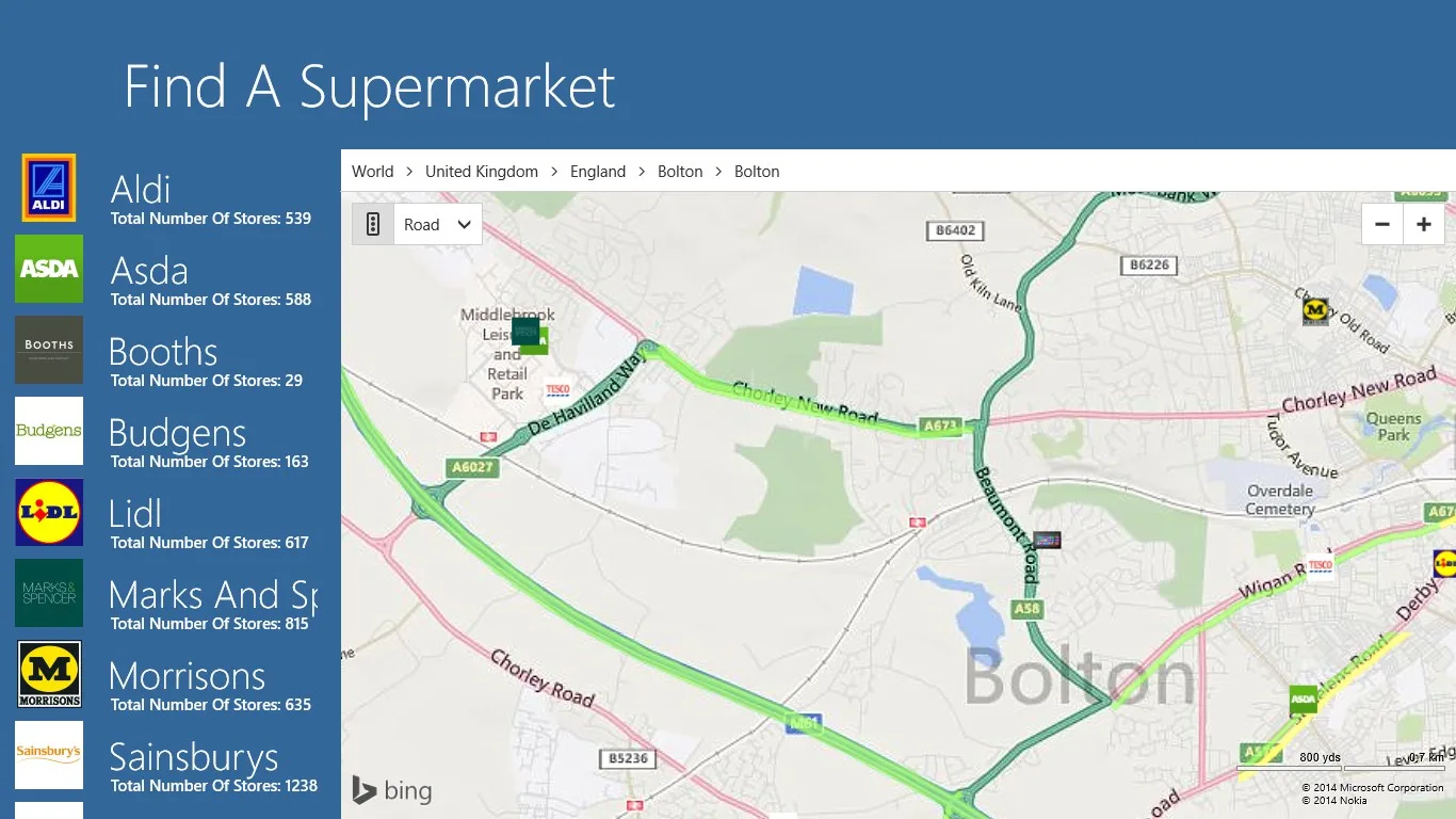 Find A Supermarket screenshot 1