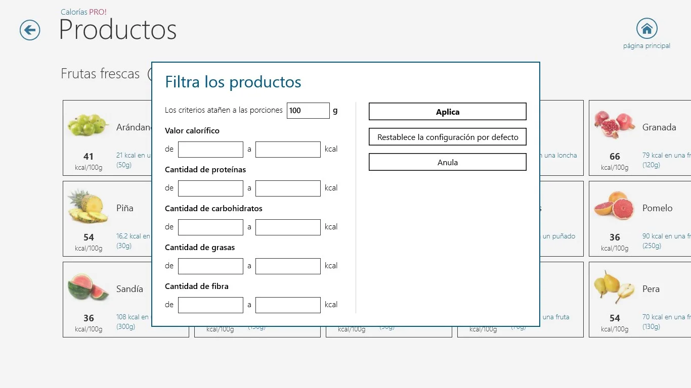 Calorías PRO! screenshot 3