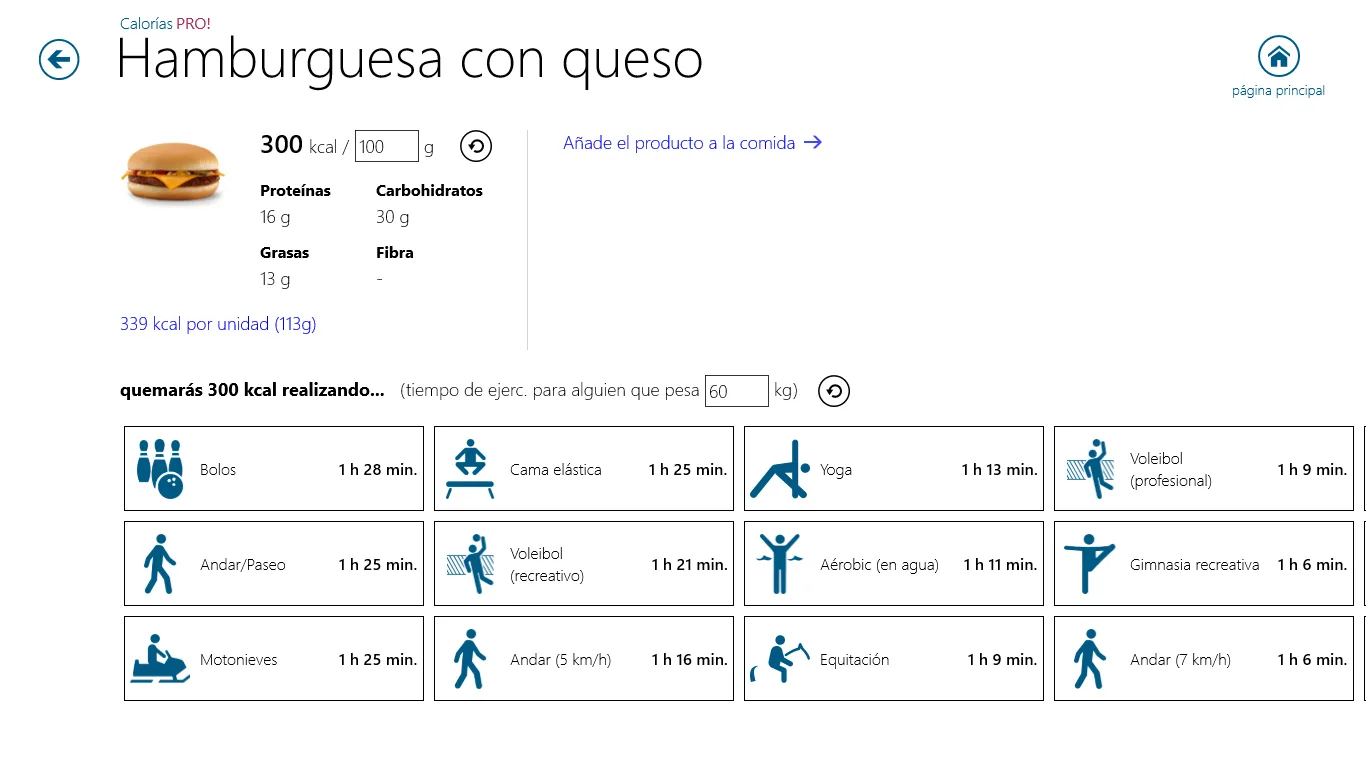 Calorías PRO! screenshot 5