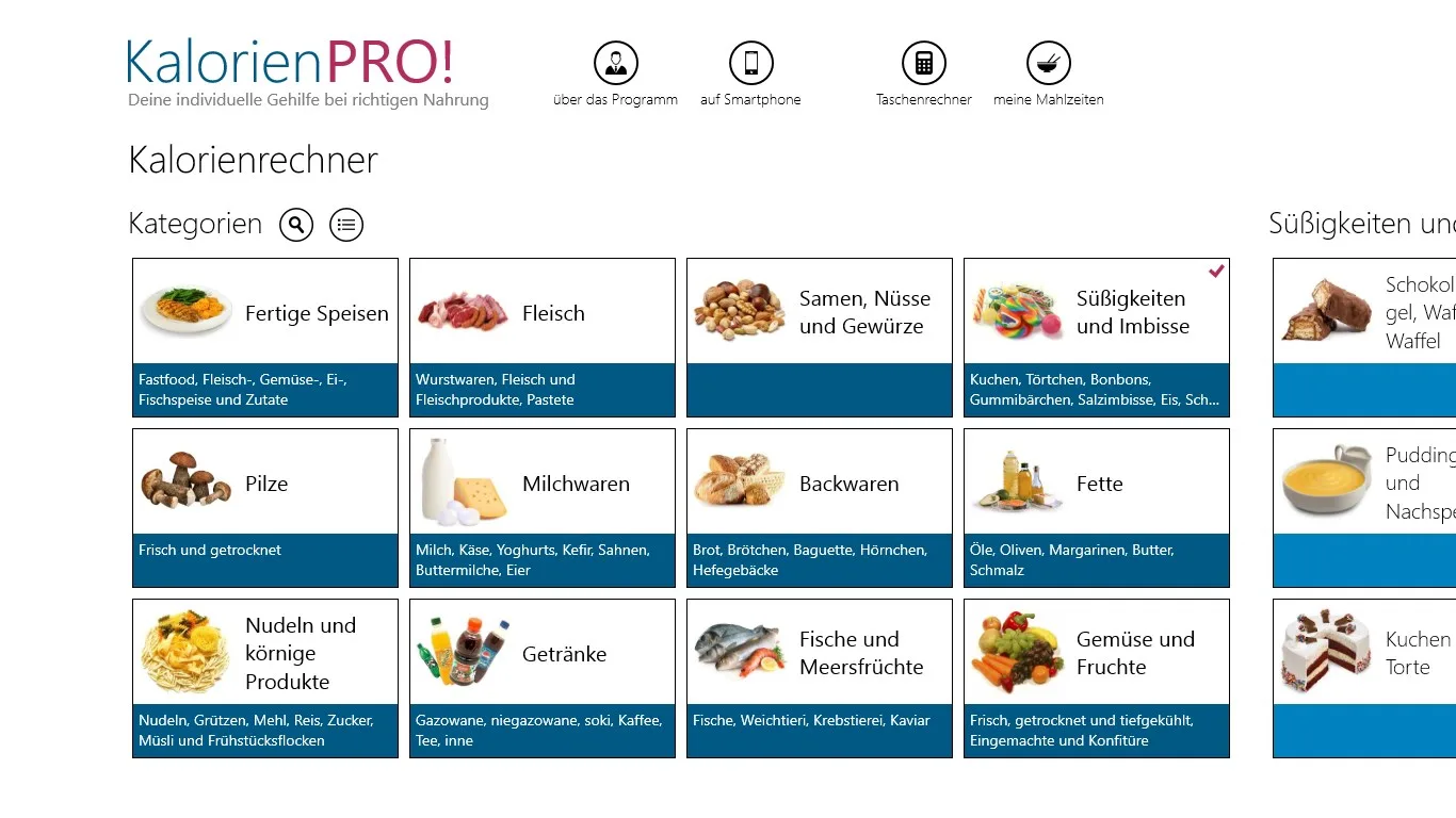 Kalorien PRO! screenshot 1