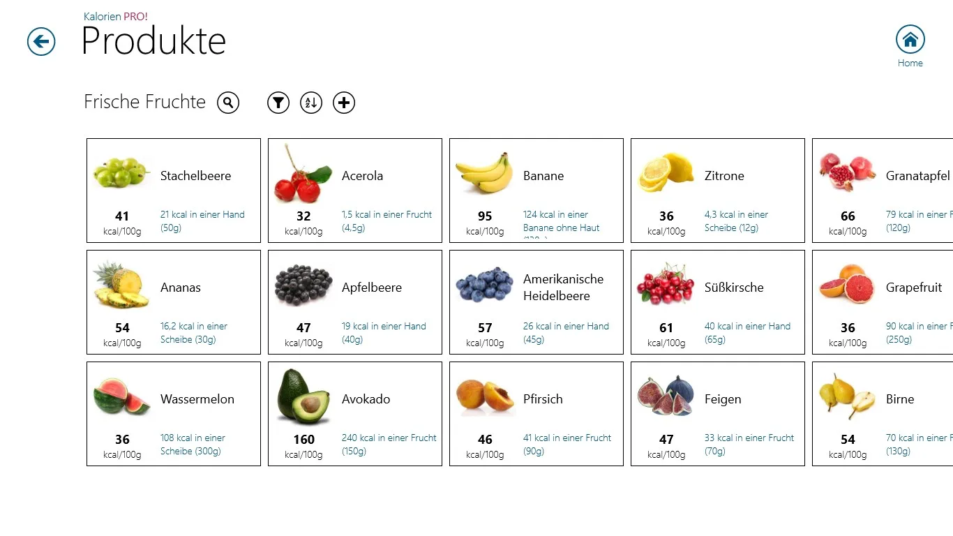 Kalorien PRO! screenshot 2