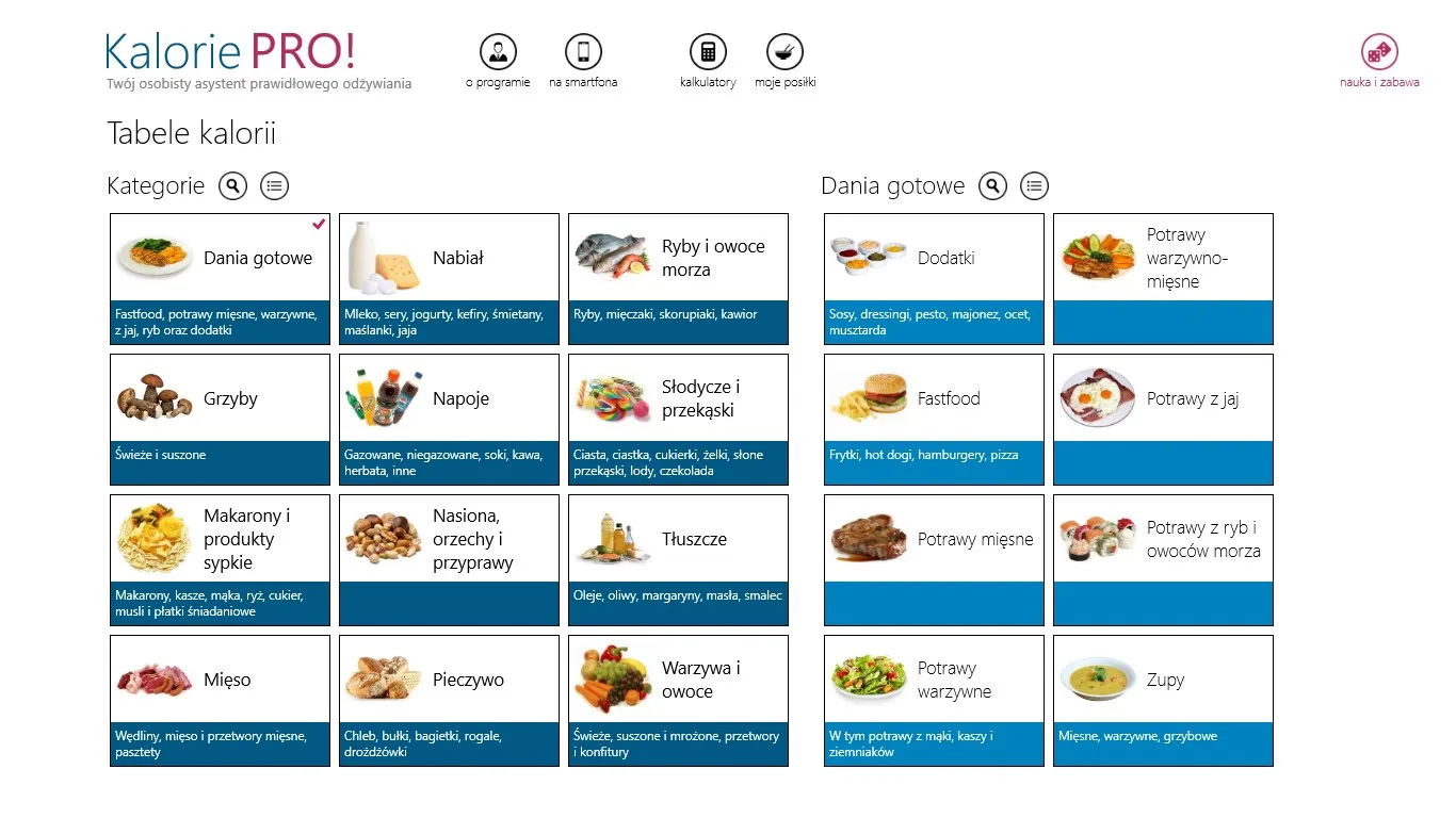 Kalorie Pro! screenshot 1