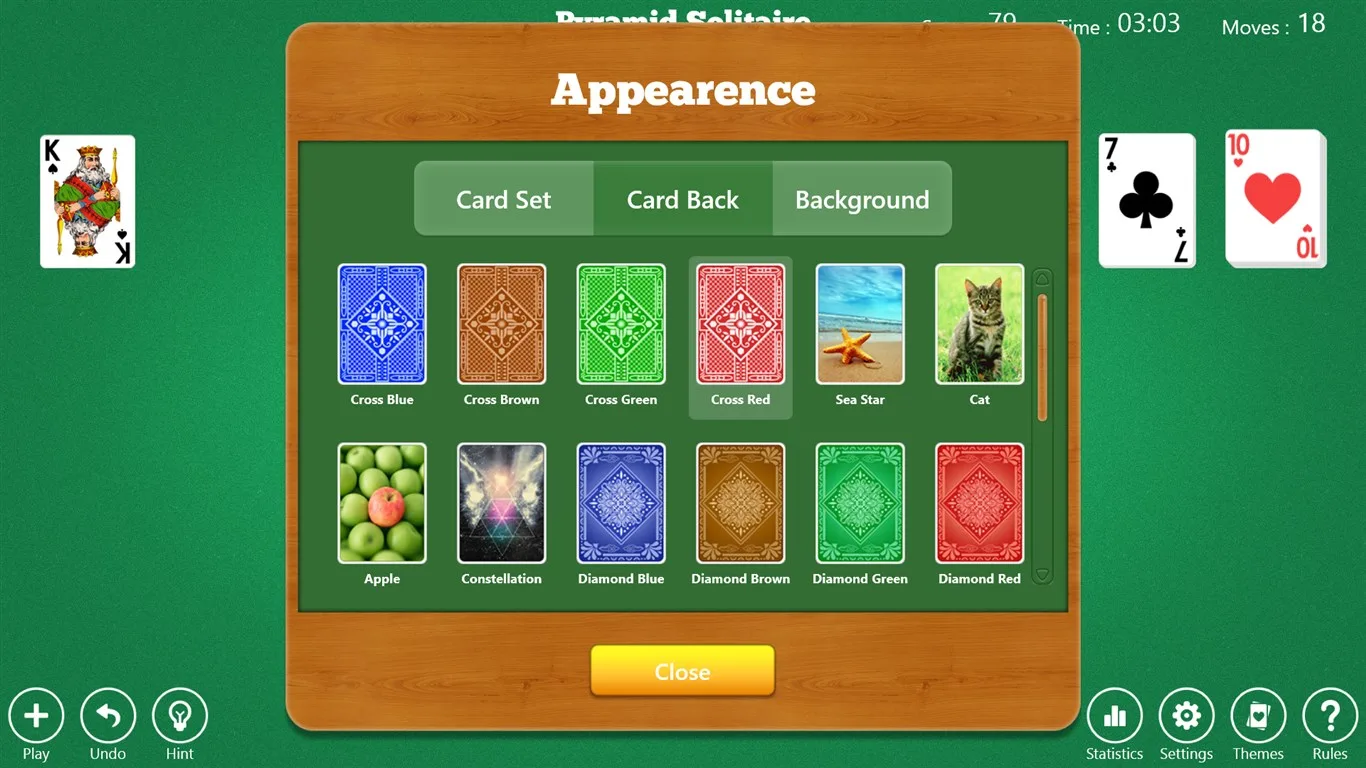Aces Pyramid Solitaire screenshot 1