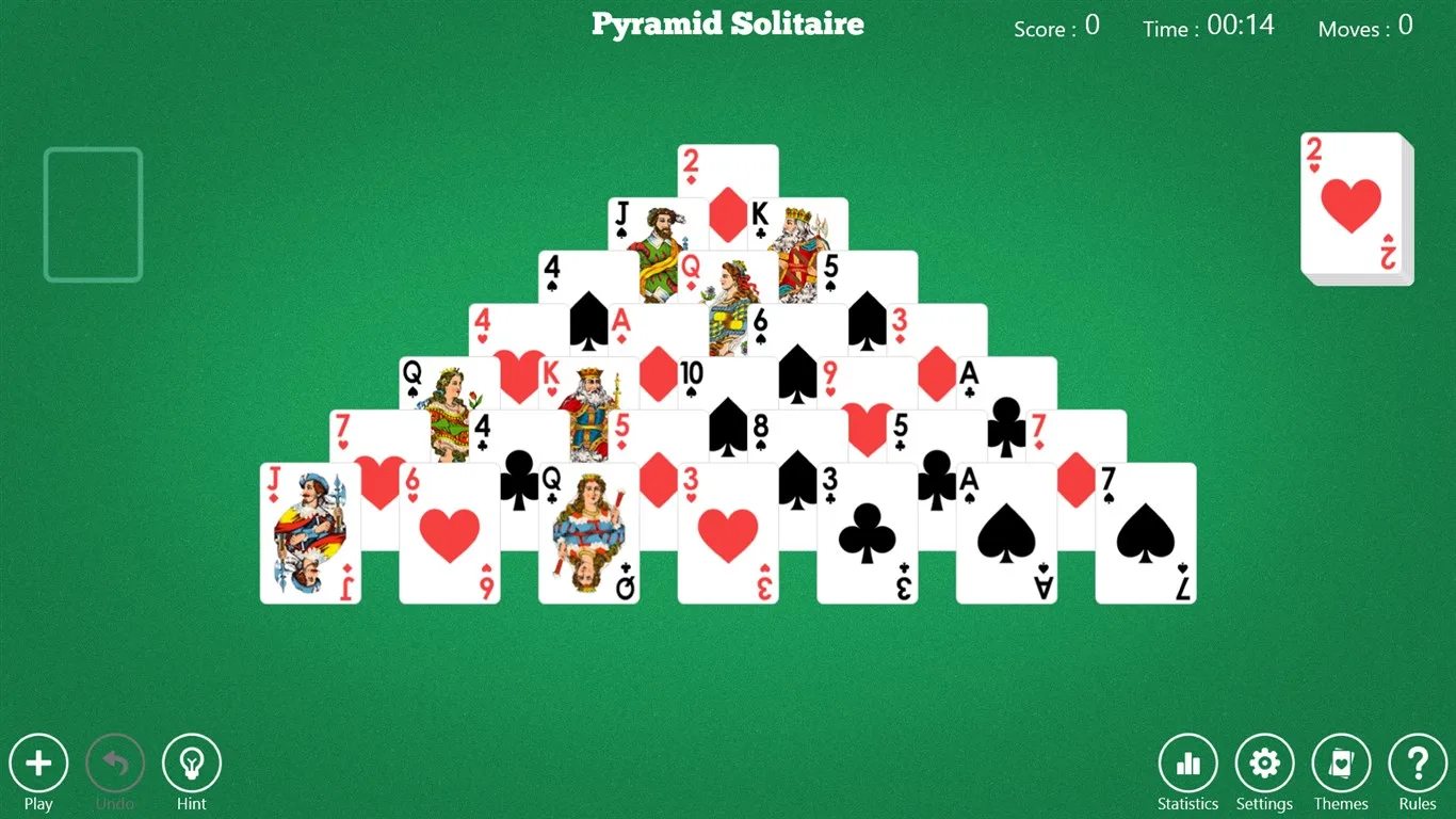 Aces Pyramid Solitaire screenshot 2