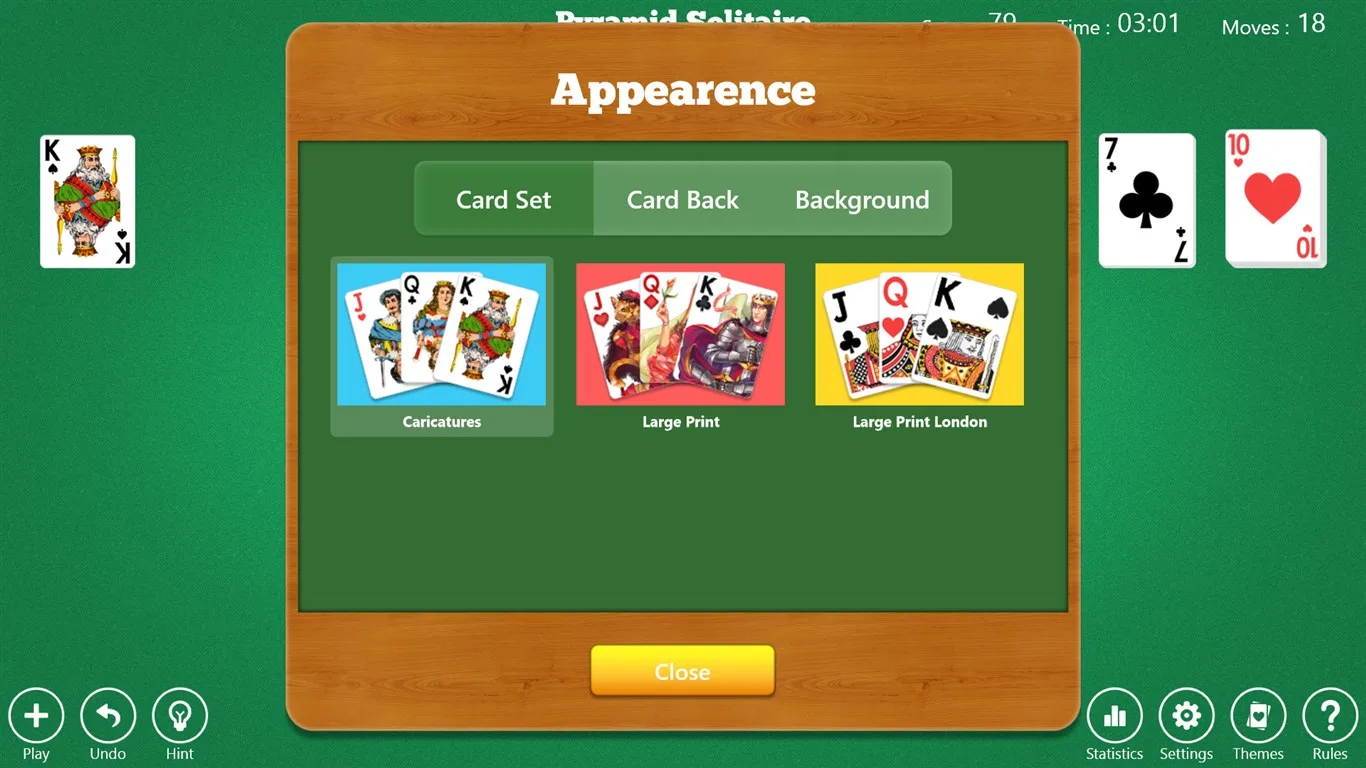 Aces Pyramid Solitaire screenshot 3