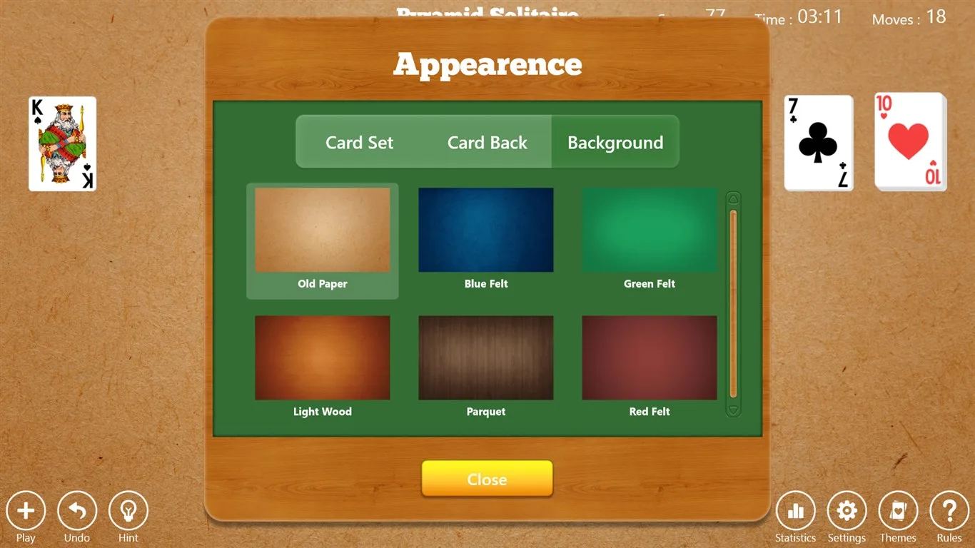 Aces Pyramid Solitaire screenshot 4
