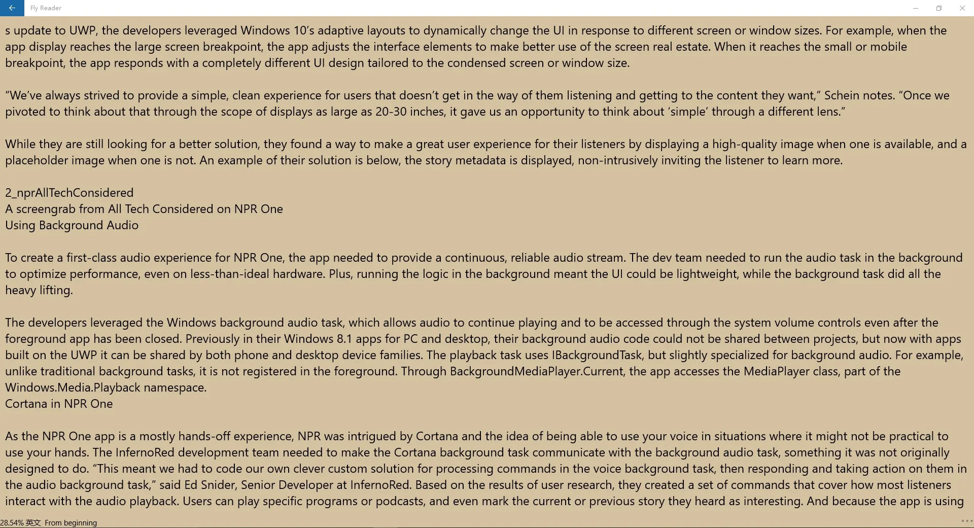 Fly Reader screenshot 1