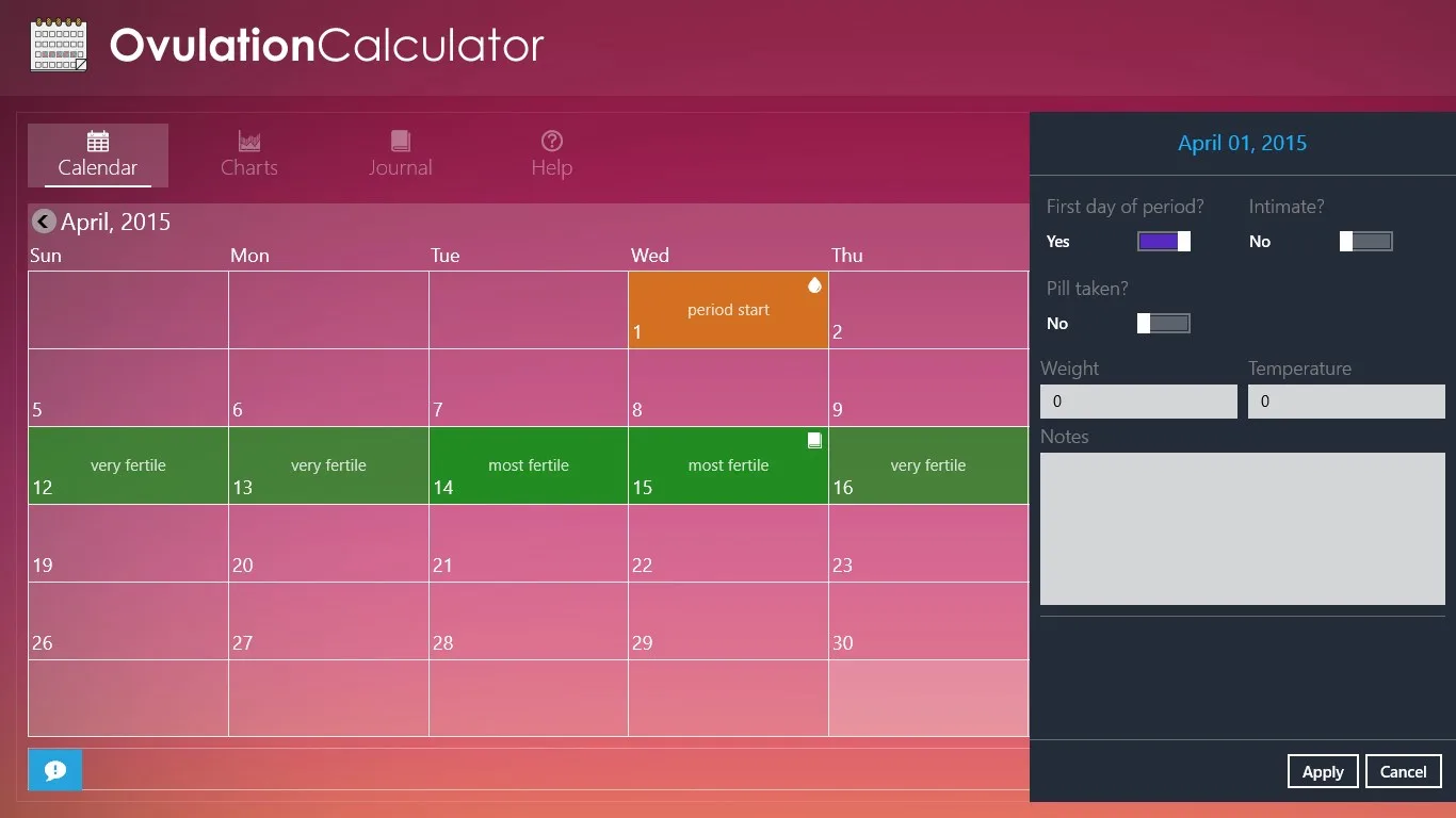 OvulationCalculator screenshot 3