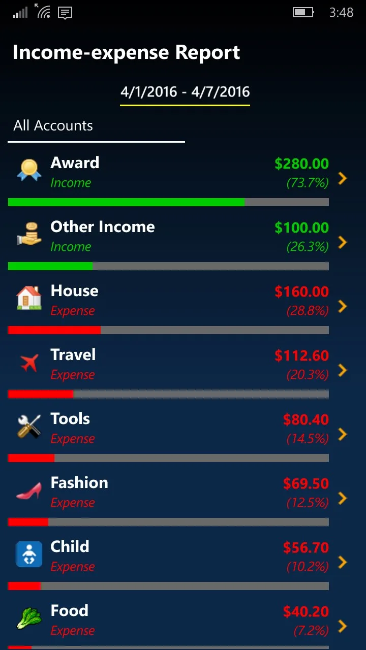 MoneyBook screenshot 1