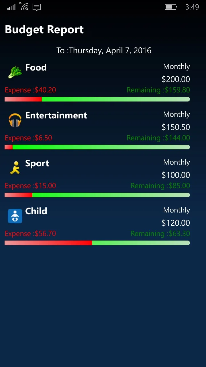 MoneyBook screenshot 2