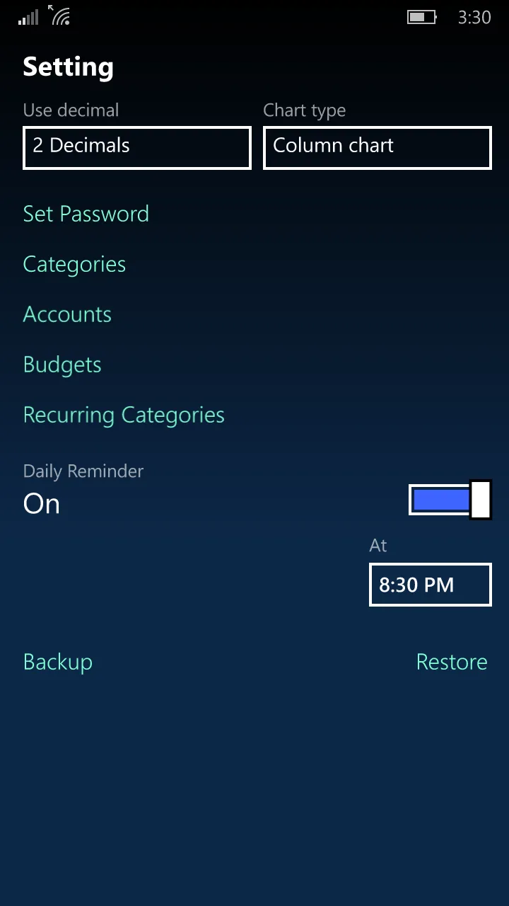MoneyBook screenshot 3